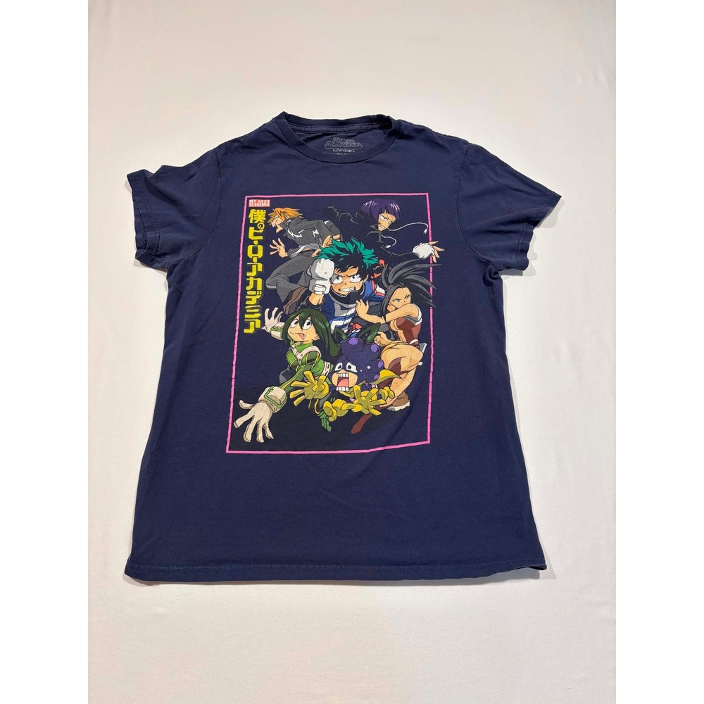 My Hero Academia Funimation Graphic T-Shirt Navy Blue Small Deku Class 1-A Anime